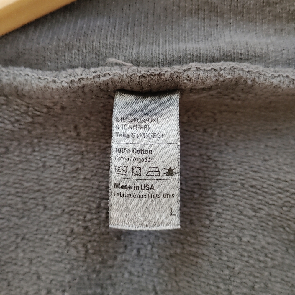 ** ON HOLD** Los Angeles Apparel Half Zip Pullover Sweatshirt/ Size Large - Picture 12 of 14